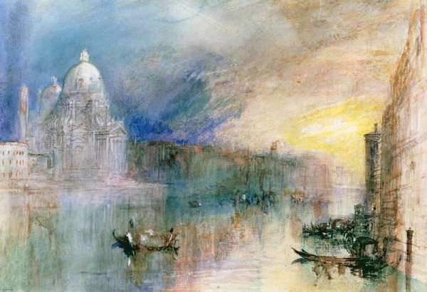 Venice Grand Canal with Santa Maria della Salute by Romanticism