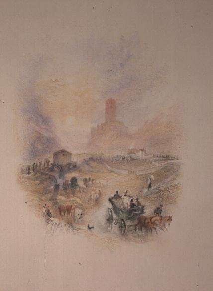 Sir Walter Scott visiting Smallholm Tower by Romanticism