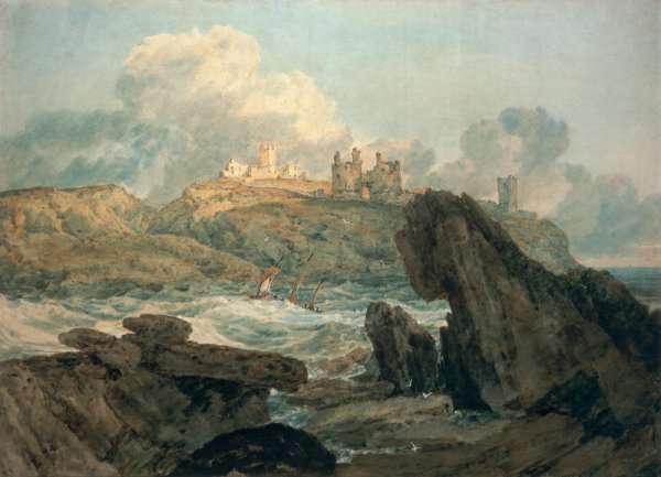 Dunstanburgh Castle by Romanticism