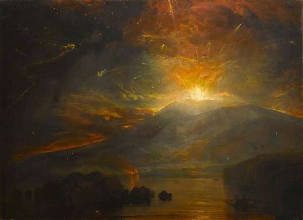 The Eruption of the Soufriere Mountains in the Island of St. Vincent, 30th April 1812 by Romanticism
