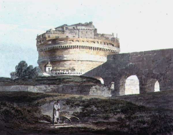 Castle of San Angelo, Rome by Romanticism
