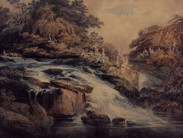 Cascade at Hampton Court, 1795 by Romanticism