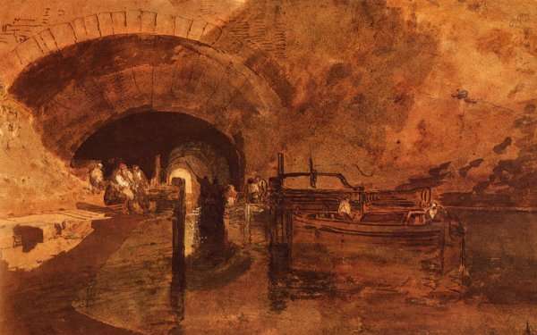 A Canal Tunnel Near Leeds by Romanticism