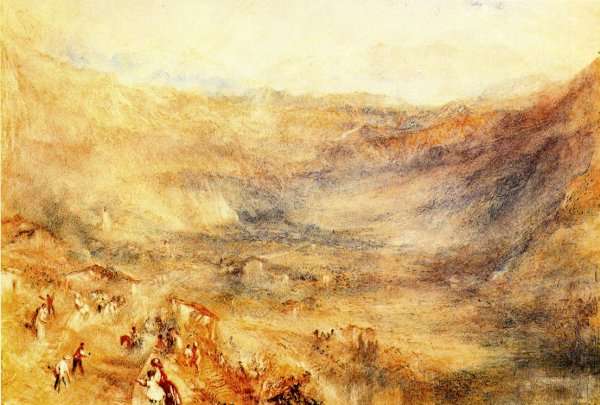The Brunig Pass  From Meringen by Romanticism