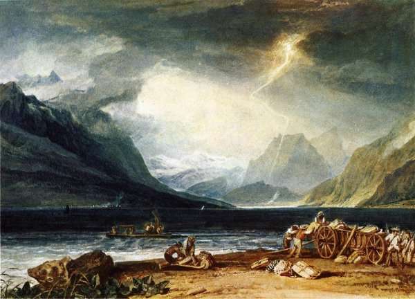 The Lake Of Thun Switzerland by Romanticism