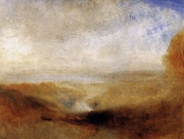 Landscape with a River and a Bay in the Background 1835-40 by Romanticism
