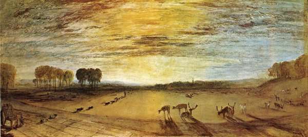 Petworth Park: Tillington Church in the Distance by Romanticism