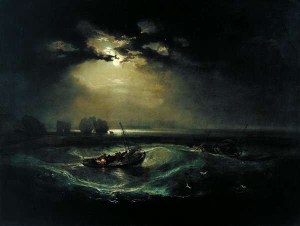 Fishermen at Sea (or The Cholmeley Sea Piece) by Romanticism
