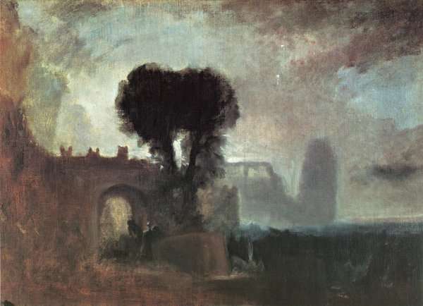 Archway With Trees By The Sea by Romanticism