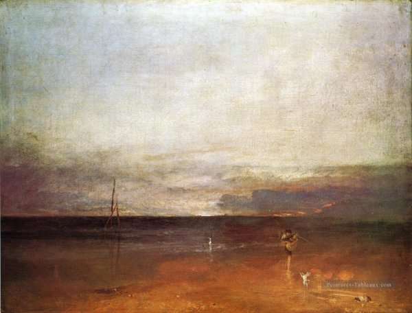 Rocky Bay With Figures by Romanticism
