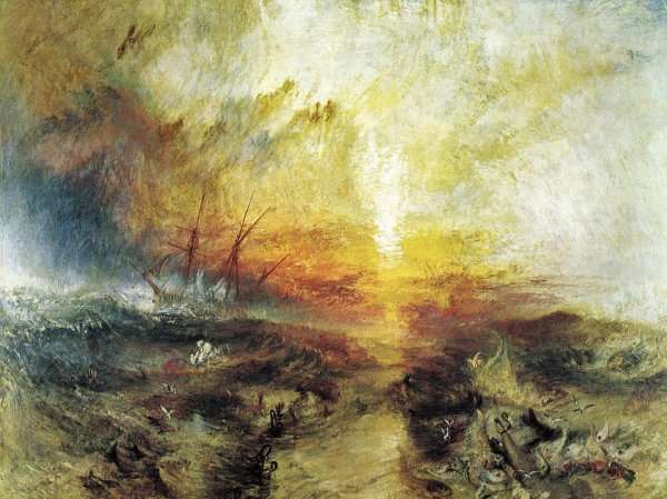 Slavers Throwing Overboard The Dead And Dying Typhoon Coming On by Romanticism