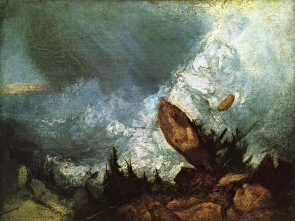 The Fall of an Avalanche in the Grisons 1810 by Romanticism
