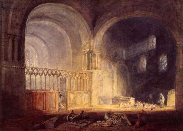 Transept Of Ewenny Priory Glamorganshire by Romanticism