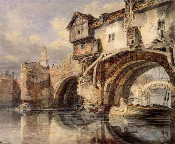 Welsh Bridge At Shrewsbury by Romanticism