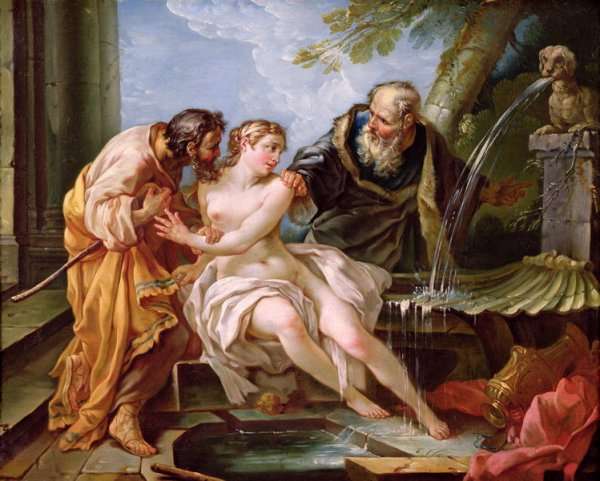 Suzanna and the Elders, 1746 by Romanticism
