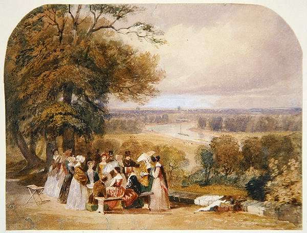 A Picnic on Richmond Hill by Romanticism