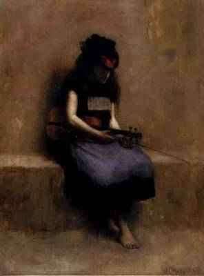 The Blind Violin Player by Romanticism