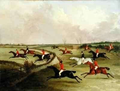 The Quorn Hunt in Full Cry Second Horses by Romanticism
