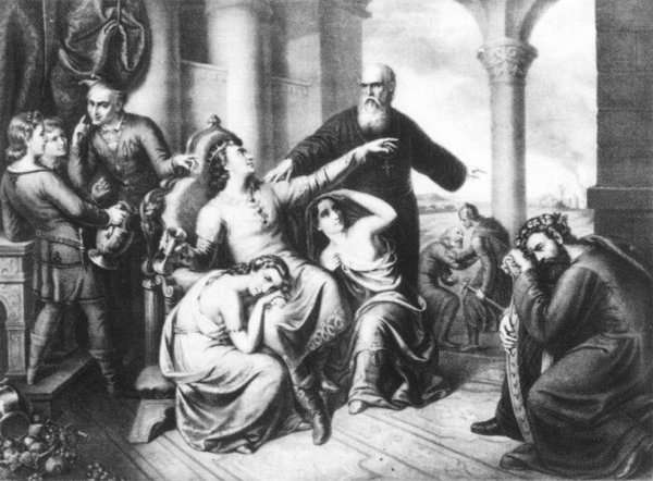 The Court of Laszlo Kun 1862 by Romanticism