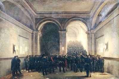 Entry of the 106th Battalion into the Paris Town Hall by Romanticism