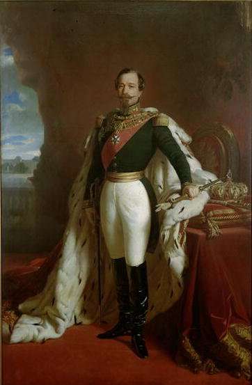 Portrait of Emperor Napoleon III 1808-73 in coronation robes by Romanticism