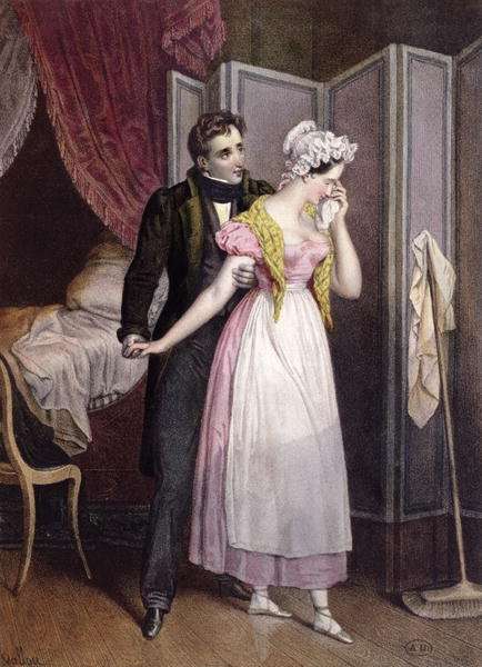 Le Maitre et la Bonne, c.1830-40 by Romanticism
