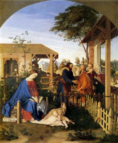 The Family of St John the Baptist Visiting the Family of Christ 1817 by Romanticism