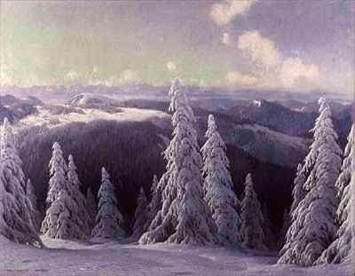 Fir Trees by Romanticism