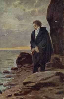 Beethoven looking at the sea 1918 by Romanticism