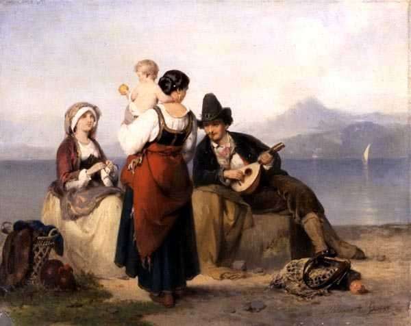 The Neapolitan Family, 1865 by Romanticism