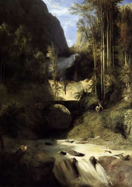Gorge at Amalfi 1831 by Romanticism