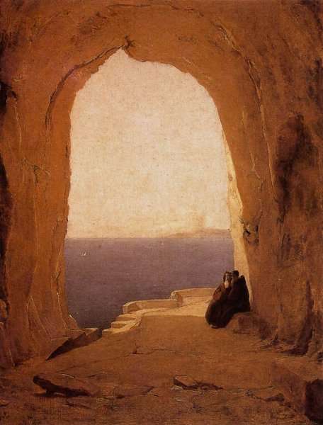 Grotto in the Gulf of Naples 1829 by Romanticism