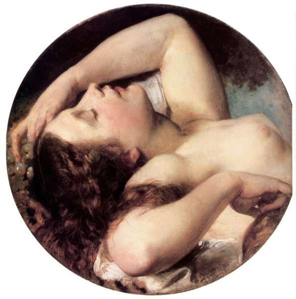 Sleeping Bacchante 1850-55 by Romanticism