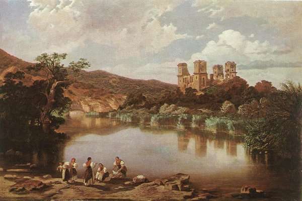 The Ruins of Diosgyor Castle 1860 by Romanticism