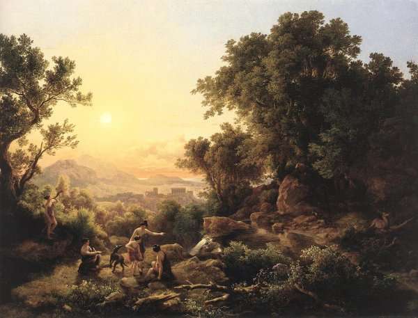 Diana at the Hunt (Hunting Nymphs) 1833 by Romanticism
