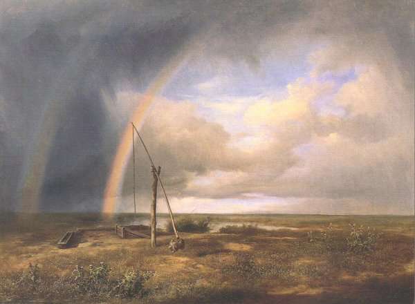 The Puszta 1853 by Romanticism