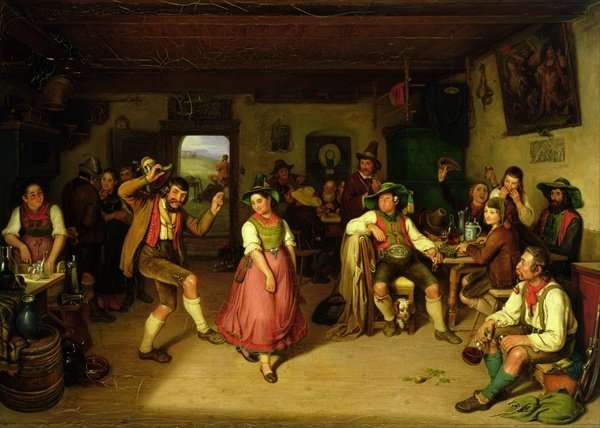 Target Shooting and Dancing in Oberbayern by Romanticism