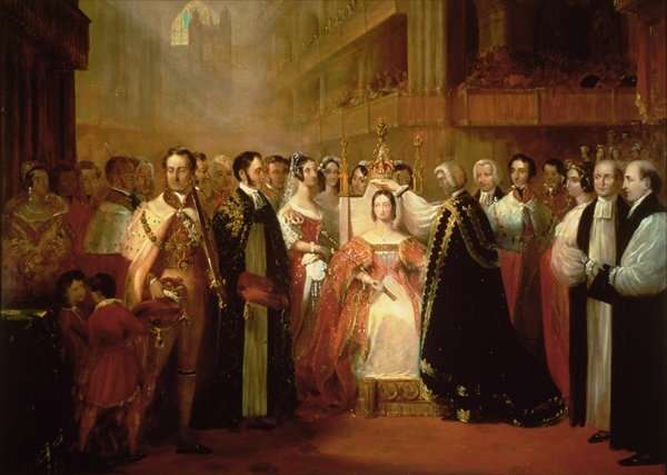The Coronation of Queen Victoria 1819-1901 by Romanticism