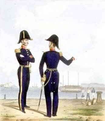 Masters plate 10 from Costume of the Royal Navy and Marines by Romanticism