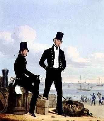 Gunners Boatswains and Carpenters plate 11 from Costume of the Royal Navy and Marines by Romanticism