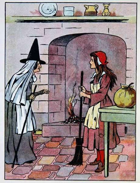 Cinderella with her Fairy Godmother by Romanticism