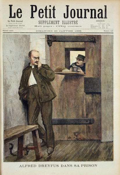 Alfred Dreyfus c.1859-1935 in Prison, from Le Petit Journal, 20th January 1895 by Romanticism