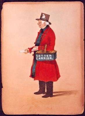 Letter Carrier Joe Hunt 1842 by Romanticism
