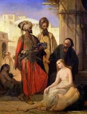 A Slave Market in Asia Minor by Romanticism