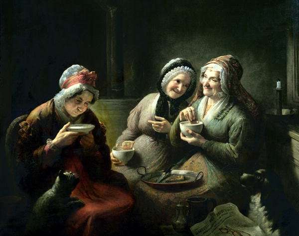 The Three Gossips by Romanticism