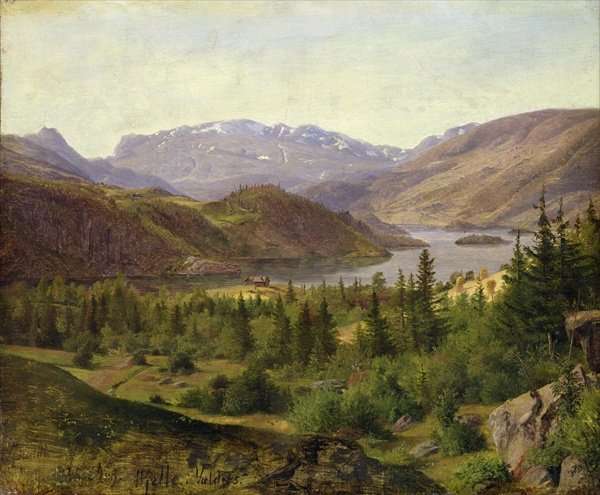 Hjelle in Valders Tile Fjord by Romanticism