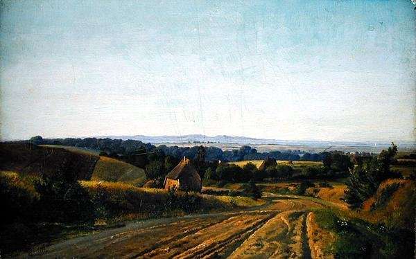 Landscape at Esrom in Seeland by Romanticism