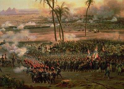 The Battle of the Pyramids by Romanticism