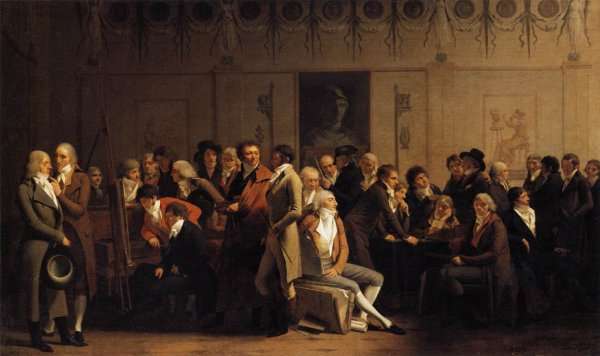 Meeting of Artists in Isabey's Studio 1798 by Romanticism