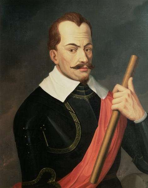 Portrait of Albrecht Wenzel Eusebius von Wallenstein 1583-1634 Duke of Friedland and Mecklenburg and Prince of Sagan, after a painting by Van Dyck by Romanticism